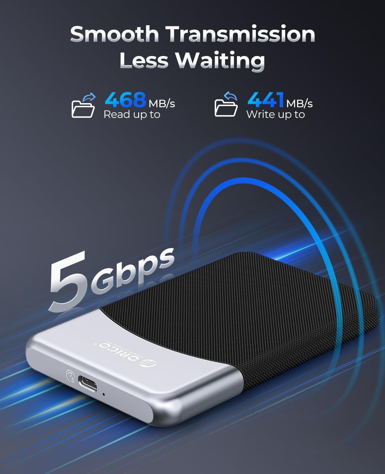 ORICO M25PRO 1TB Portable External SSD, Up to 460MB/s