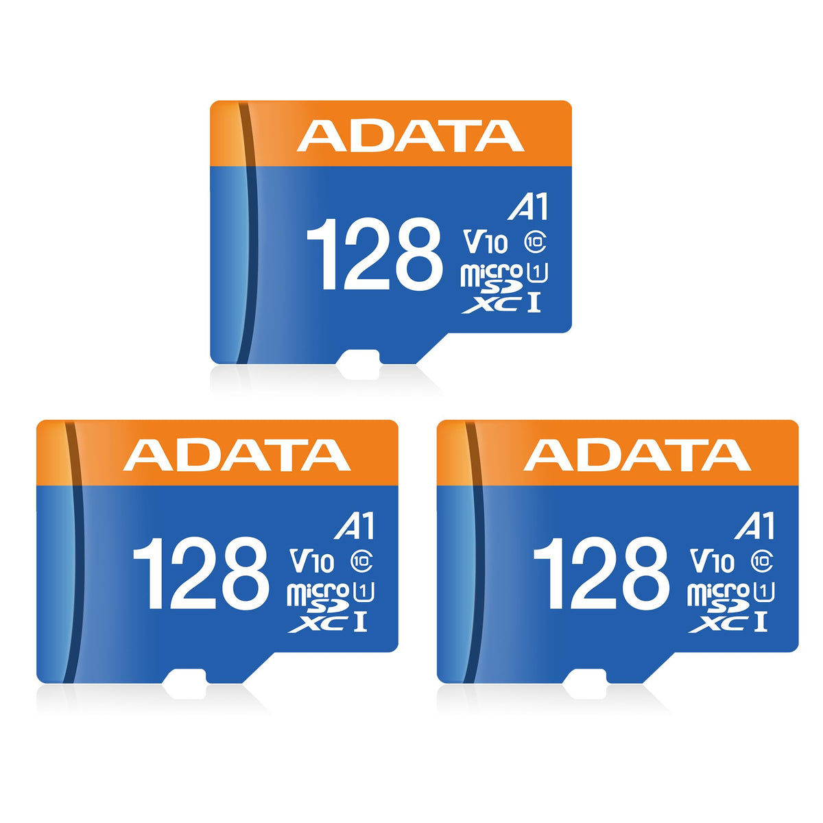 ADATA Premier 128GB MicroSDHC/SDXC UHS-I Class 10 V10 A1 Memory Card with Adapter Read up to 100 MB/s (AUSDX128GUICL10A1-RA1)