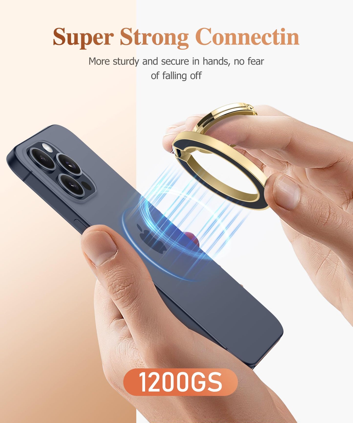 GVIEWIN Magnetic Phone Ring Holder, Compatible with MagSafe Phone Grip