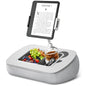ERGONOV Tablet Pillow Stand for Lap, Adjustable iPad Holder with Snack Bowl