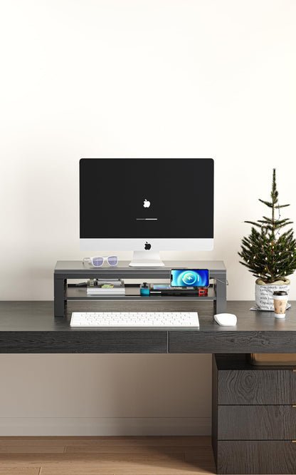 Computer monitor stand (USB Hub Fast Charging Version, Two-layer 550mm)
