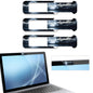 Webcam Cover, 3 Pieces, Laptop Camera Cover, Privacy Shielding Capacity is Twice as Big as The Traditional, Suitable for Computer Mobile Phones, laptops, Tablets and so on (Black)
