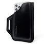 TobbinGear Leather Cell Phone Holster with Belt Clip, Universal Phone Holster for Men Belt Holder, Leather Case for iPhone, Samsung Galaxy Phones, Dark Brown, Large
