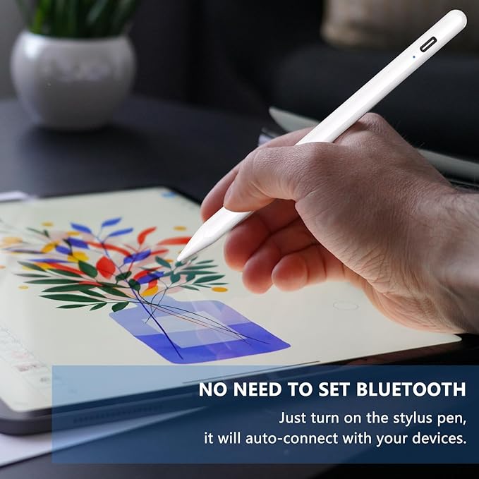 Stylus Pen for iOS&Android Touch Screens, Active Pencil for Samsung, Smart Digital Stylus Pens for Lenovo/Vivo/Mi/HUAWEI and Other Tablets, iPhone/Samsung/Google Pixel Smart Phones for Drawing&Writing