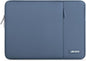 MOSISO Laptop Case 13.3 inch, 13-13.3 inch Laptop Sleeve Compatible with MacBook Air/Pro 13 / Pro 14, HP Dell ASUS Lenovo Notebook, Polyester Vertical Computer Sleeve Bag with Pocket, Steel Blue
