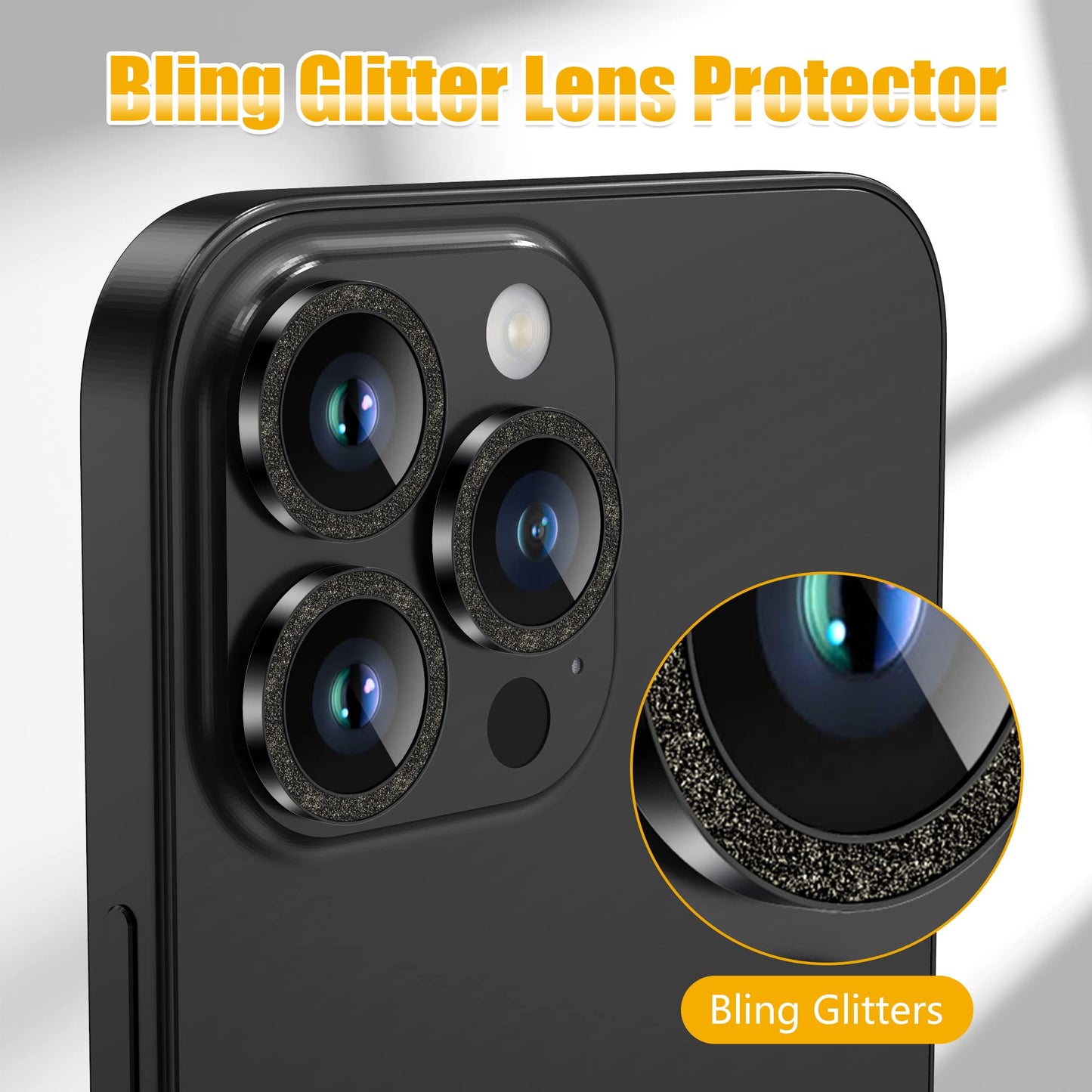 AGVEE 3+3 6 Pack for iPhone 14 Pro & Max Camera Lens Protector Cover