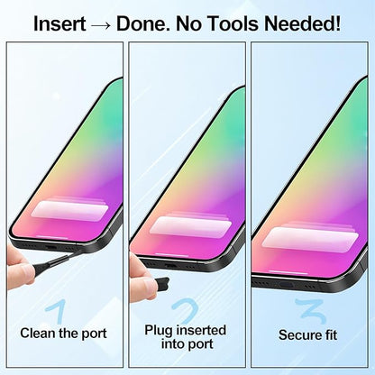USB C Dust Plugs [36-Pack] -Anti Dust Plug Cover Charging Silicone Port Covers with Cleaning Brush Universal Type-C Protector for All USB C Devices