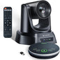 HDMI 20X Optical Zoom PTZ Conference Room Camera System, 1080P 60fps USB3.0 Computer Camera with Microphone & Bluetooth Speakerphone, Easy Setup for Church & Meetings