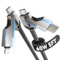 60W 4 in 1 Multi Charging Cable, 5FT USB C/A to C/Lightning Cable Combo