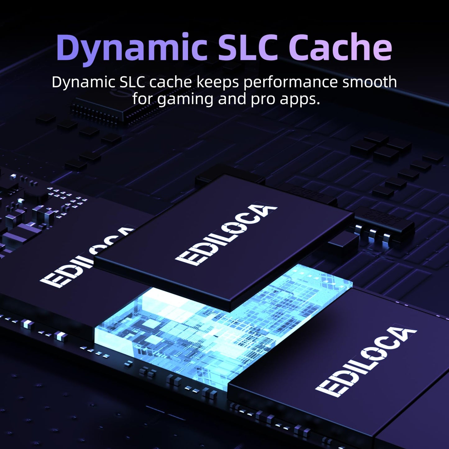 Ediloca EN600 PRO SSD 2TB PCIe 3.0 Gen 3x4, NVMe M.2 2280, Up to 3200MB/s, Internal Solid State Drive, SLC Cache 3D NAND TLC, Graphene Cooling Sticker, Storage for PC, Desktop and Laptops