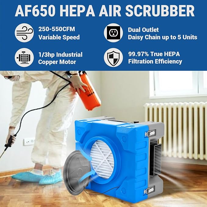 MOUNTO Water Damage Restoration Combo Package Deals (12xAir Mover, 2x Air Scrubber, 2x LGR Dehumidifiers)