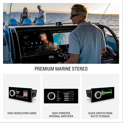 Garmin® Fusion Apollo™ MS-RA800 Marine Stereo, Premium Touchscreen Stereo with Built-in Wi-Fi® Connectivity