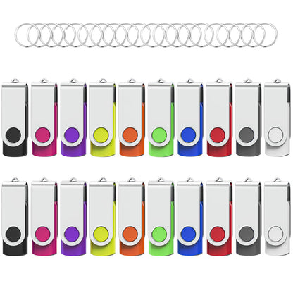 32GB Flash Drive 10 Pack, Wooolken USB 2.0 Thumb Drives Memory Stick