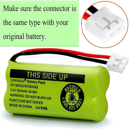 BT18433 BT-18433 BT28433 BT184342 BT-184342 BT284342 BT183348 BT1011 BT-1011 Replacement Battery for BT-8300 BATT-6010 89-1326-00-00 89-1330-01-00 CPH-515D Cordless Phone(Pack of 4)