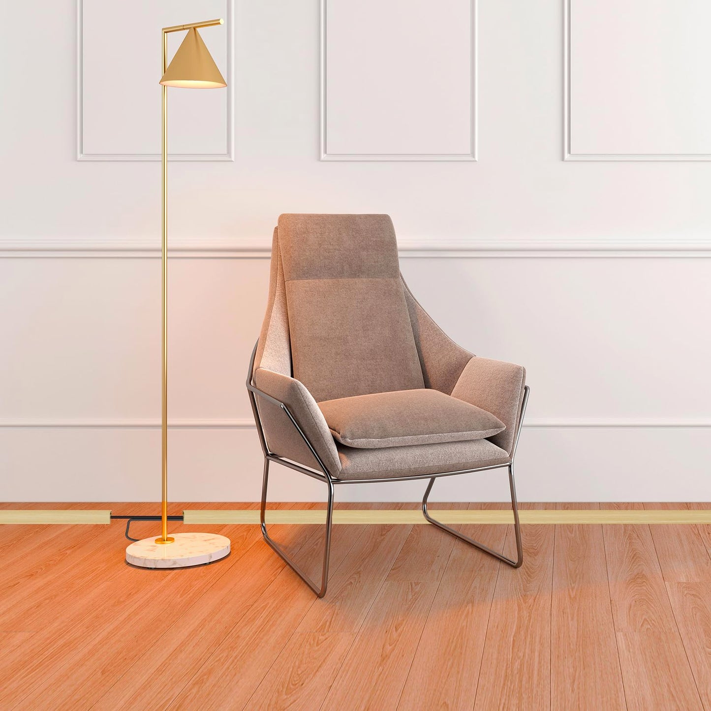 Floor Cord Cover Self Adhesive Cord Hider,3.3FT Cable Management, Extension Strip Protector for Wires, Prevent Cable Trips for Offices, Gyms, Exhibitions Cavity:0.47"(W) x0.35(H) WoodLightyellow