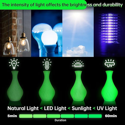 SUNLU PETG Glow in Dark Filament,1kg(White, Glow Green)