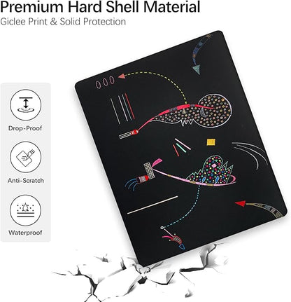 Compatible with MacBook Pro 13 inch Art Case Skin, 2022, 2021, 2020-2016 Release A1706/A1989/A2159 Slim Frosted Hard Shell with Keyboard Cover & Screen Protector (Two Sides by Wassily Kandinsky)