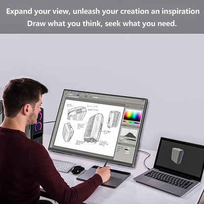 24” 2.5K 2560 * 1440 Portable Monitor 180Hz 120% sRGB USB-C HDMI Large Gaming Second Extender Display Monitor Adjustment Stand for MacBook Laptop,Camera,Desktop,PS5/4, Xbox, Switch,Phone