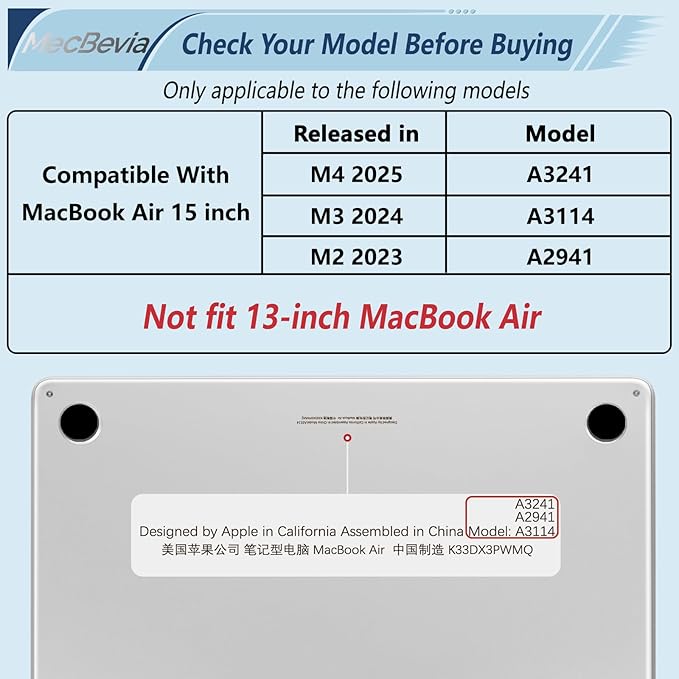 Compatible with MacBook Air 15 inch Case, M4 A3241/M3 A3114/M2 A2941 (Released 2025 to 2023), Hard Shell, Keyboard Cover, Screen Protector, Webcam Cover & Type-C Adapter, Vector Flower