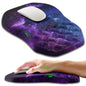 Armanza Ergonomic Slope Mouse Pad Wrist Support, Wrist Rest Mousepad for Carpal Tunnel Pain Relief with Massage Bulge and Slow Rebound Memory Foam (12x8 inch, Galaxy)