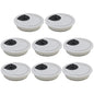 BOPOREAE Desk Grommet 1-3/8" (35 mm), Desk Cord Hole Cover, Cable Grommet ABS Plastic, Desk Hole Grommet for Office and Home Table Cable, Detachable Cable Cord Organizer (Light Grey 8 Pcs)