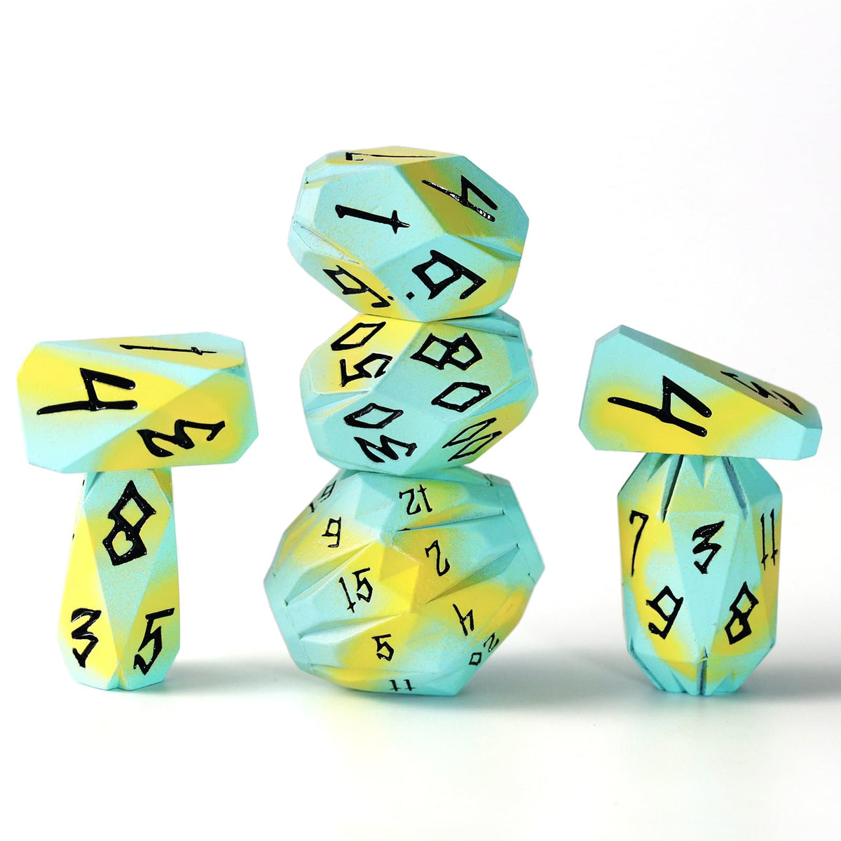 FONVGOGO Metal DND Dice Set for Dungeons and Dragon Dice Collector Gift RPG