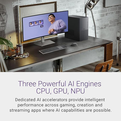Dell Tower Plus EBT2250 Desktop Computer - Series 2 Intel Core Ultra 9 285 24-Core Processor up to 5.6 GHz, 64GB DDR5 RAM, 8TB NVMe SSD, NVIDIA GeForce RTX 4060 8GB GDDR6, Windows 11 Home, Graphite