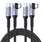 USB-C to USB-C Cable 6.6FT 2-Pack, 240W USB4, 40Gbps Data, 8K/60Hz, 5K/60Hz, 4K/144Hz Monitor Cable, Thunderbolt 4 Compatible, iPhone 16/15 Pro Max