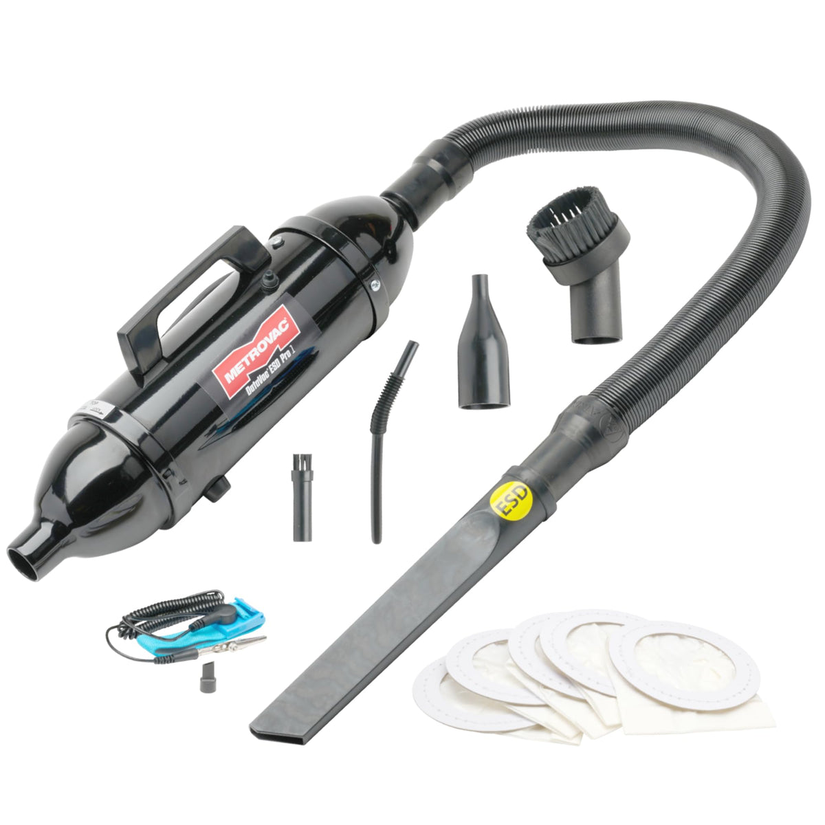 METROVAC DataVac Pro Series 3 MDV-3BA, 900W Handheld Vacuum/Blower with Single Speed Control, Filter, Disposable Bag & Permanent Cloth Bag