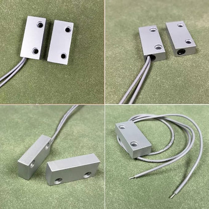 Home Security Wired Rolling Door Contact 0~100V/0.5Amp Magnetic Reed Switch MC-51 Alarm Sensor Magnetic Switch with 2 Wires for N.C. Applications