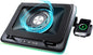 IMMOENUC- Compressed Air Laptop Cooling Pad with Wireless Charging RGB Laptop Cooler Stand with Powerful External Turbo Cooling Fan Compatible with 14-inch and Above MacBook/Dell/HP/Lenovo Laptops