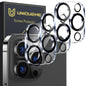 UniqueMe for iPhone 13 6.1"/13 Mini 5.4" Camera Lens Protector-Black Circle