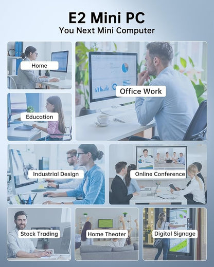 KAMRUI Essenx E2 Mini PC 11 Pro Twin Lake N150 Mini Computer, 16GB RAM 512GB M.2 SSD, Micro PC Support 4K Display/USB3.2/WiFi/BT/Gigabit Ethernet Mini PC Home/Office