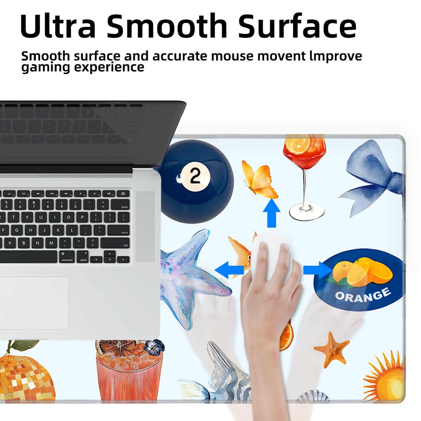 Galdas Gaming Mouse Pad XXL XL Large Long Extended Big Mousepad Non-Slip Rubber Keyboard Mouse Pad with Stitched Edges for Laptop Home Office (31.5x11.8x0.08 Inch) -Shell 2025