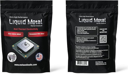 Liquid Metal Thermal Paste(5 Gram) 130WmK + Liquid Metal Shield (5ml) Bundle - for PS5, PC, CPU, GPU, Laptop