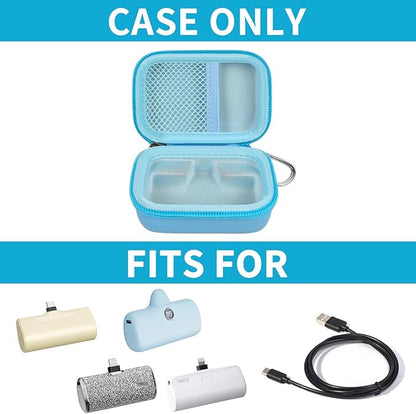 Portable Charger Power Bank Case for Swyop/for Feob/for Charmast/for JEJILL/for LanLuk/for VEGER/for iWALK/for Taegila/for Kuulaa and More Small Charging Battery Pack - Bag Only (SkyBlue)