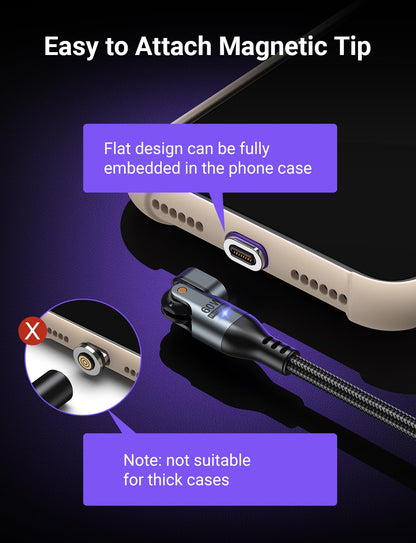 AUFU 16PIN USB-C Magnetic Charging Cable 3-Pack