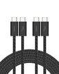 Belkin USB C to USB C 60W Braided Cable 2 Pack, 6.6ft iPhone Charger Cord