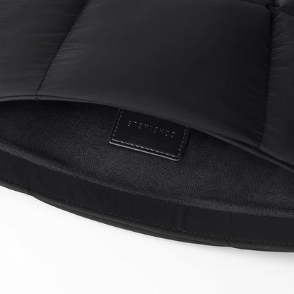 Comfyable Puffy Laptop Sleeve 15 Inch 16 Inch, Quilted Puffer Laptop Carrying Case, Pillow Pouch Compatible for MacBook Air 15 in M4 2025 & MacBook Pro 16 in M4 2024, Black
