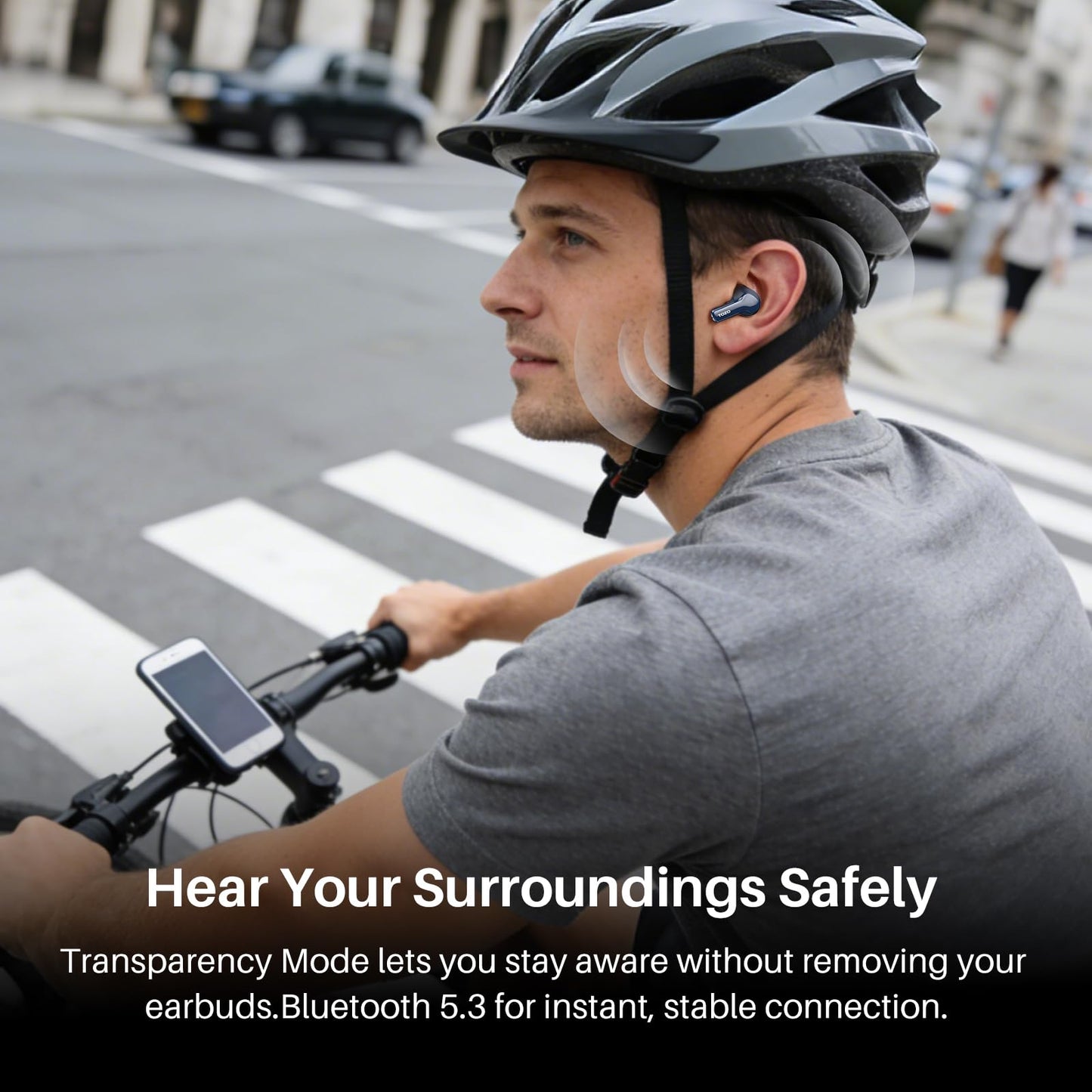 TOZO Hybrid Active Noise Cancelling in Ear Wireless Earbuds, 68H Playtime