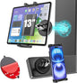 Metal iPad Magnetic Mount for Tractor/Golf Cart/Forklift/Vehicles/Gym/Fridge/Metal Surface, Magnetic Tablet Holder Mount Compatible with 4-13" iPad Pro, Air, Mini, Galaxy, Phone