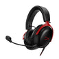 HyperX Cloud III – Wired Gaming Headset, PC, PS5, Xbox Series X|S, Angled 53mm Drivers, Spatial Audio, Memory Foam, Durable Frame, Ultra-Clear 10mm Mic, USB-C, USB-A, 3.5mm – Black/Red