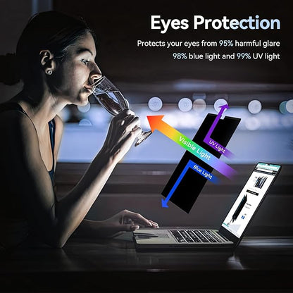 Magnetic Privacy Screen Protector Compatible With MacBook Pro 14 Inch (2021-2024, M1, M2), Removable Anti Spy Blue Light Glare Shield, Laptop Privacy Filter for Mac Pro 14in (A2918/A2992/A2442/A2779)