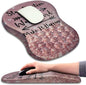 Mouse Pad Wrist Support, Ergonomic Mouse Pad with Massage Dot, Comfortable Computer Mouse Pad for Laptop, Wrist Rest Pain Relief Mousepad with Non-Slip PU Base for Office & Home, 12 x 8 in