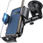 Air Vent Car Phone Holder, Adjustable Wide Clamp, Metal Hook, Anti-Shake