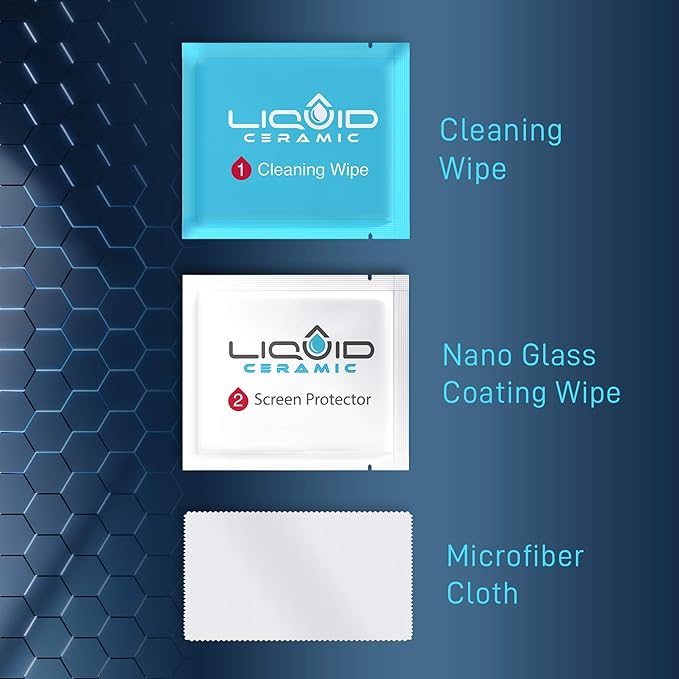 Glass Screen Protector With $200 Coverage | Wipe On Shatter and Scratch Resistant Nano Protection for All Phones Tablets and Smart Watches - Universal