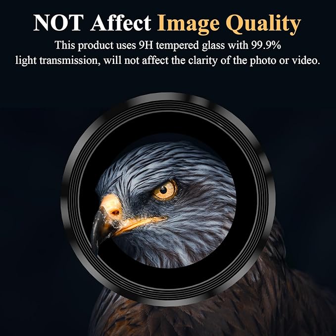 YWXTW Camera Lens Protector for Samsung Galaxy S24 Plus Accessories, 9H Tempered Glass Metal Individual Ring Camera Cover Screen Protector for S24 Plus, Case Friendly, Anti Scratch (Onyx Black)