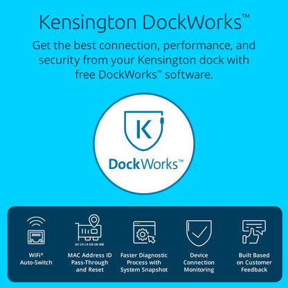 Kensington Triple Display USB-C Docking Station with 100W PD for Dell, HP, Lenovo, Acer, ASUS, Razer, Surface (Black)