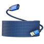 USB 3.0 Extension Cable 1.5 ft(2 Package), Type A Male to Female Extension Cord Durable Braided Material High Data Transfer Compatible with USB Keyboard,Mouse,Flash Drive, Hard Drive,Printer