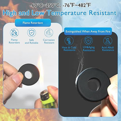 2 Pcs 2-7/16" Drill Hole, 1-15/16" ID Silicone Rubber Grommets for Wiring, Large Top Hat Grommets for Tube Cable, Waterproof L-Shape O-Ring Seal Hose Gasket in Hydroponic Irrigation System